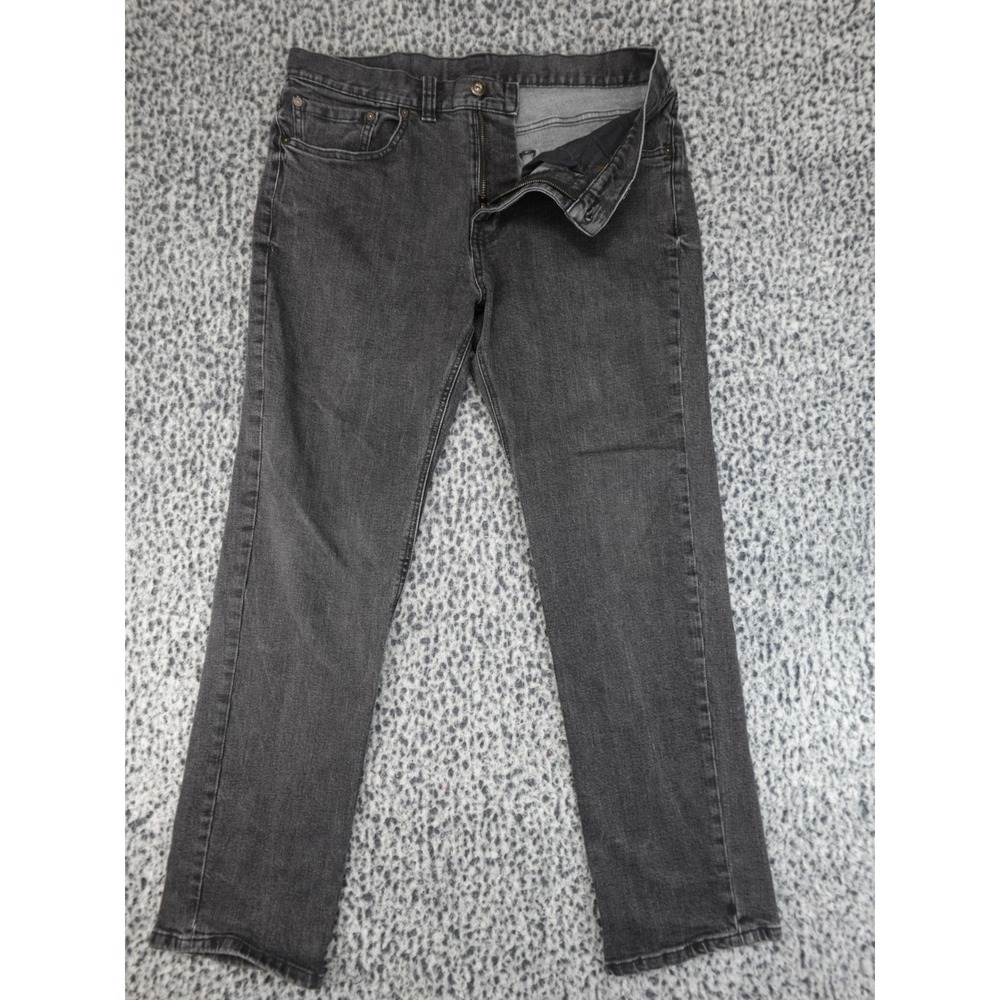 Prana Straight Fit Jeans Mens 33x30 Black Good Faded Denim Pants